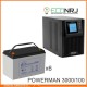 ИБП POWERMAN ONLINE 1000 Plus + Аккумуляторная батарея LEOCH DJM12100