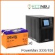 ИБП POWERMAN ONLINE 1000 Plus + Аккумуляторная батарея Delta GEL 12-100