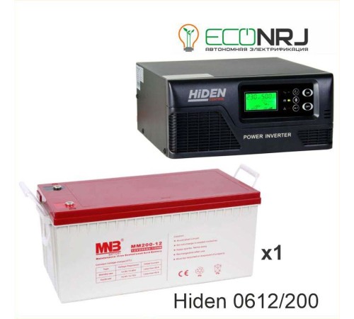 ИБП Hiden Control HPS20-0612 + Аккумуляторная батарея MNB MМ200-12