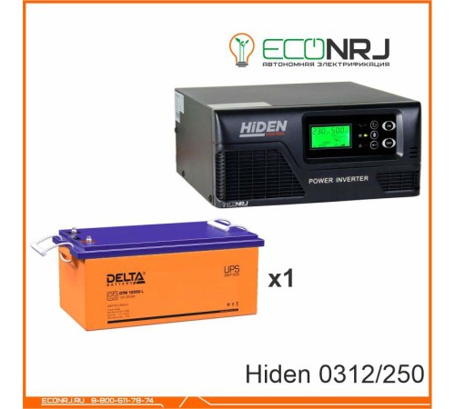 ИБП Hiden Control HPS20-0312 + Аккумуляторная батарея Delta DTM 12250 L