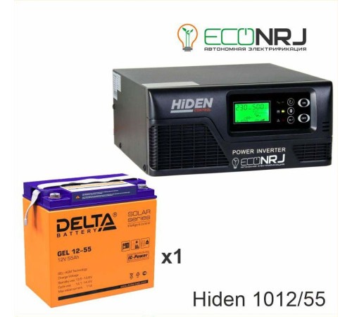 ИБП Hiden Control HPS20-1012 + Аккумуляторная батарея Delta GEL 12-55