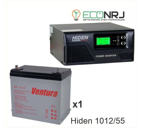 ИБП Hiden Control HPS20-1012 + Аккумуляторная батарея Ventura GPL 12-55