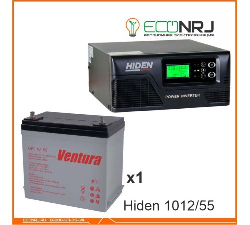 ИБП Hiden Control HPS20-1012 + Аккумуляторная батарея Ventura GPL 12-55