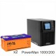 ИБП POWERMAN ONLINE 1000 Plus + Аккумуляторная батарея Delta GEL 12-200