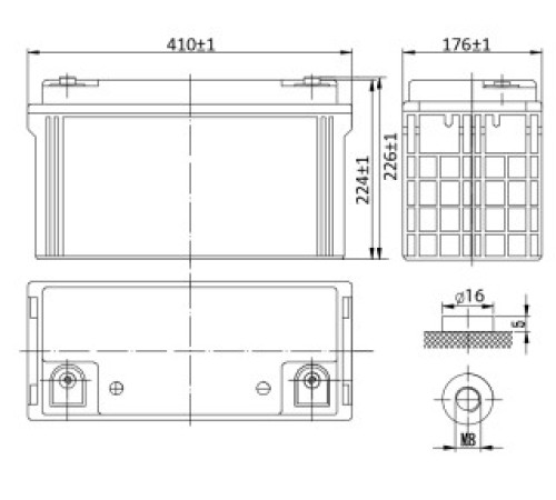 Аккумуляторная батарея Security Force SF 12120