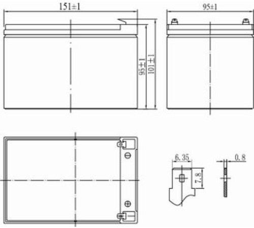 Аккумуляторная батарея Delta GX 12-12