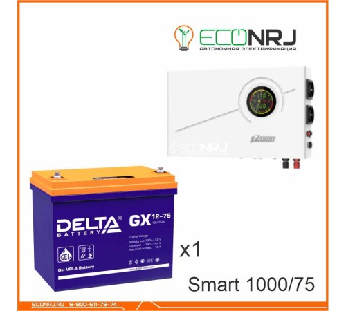 ИБП Powerman Smart 1000 INV + Аккумуляторная батарея Delta GX 12-75