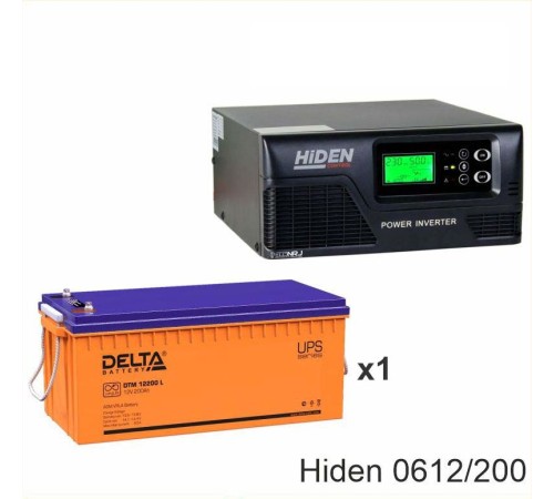 ИБП Hiden Control HPS20-0612 + Аккумуляторная батарея Delta DTM 12200 L