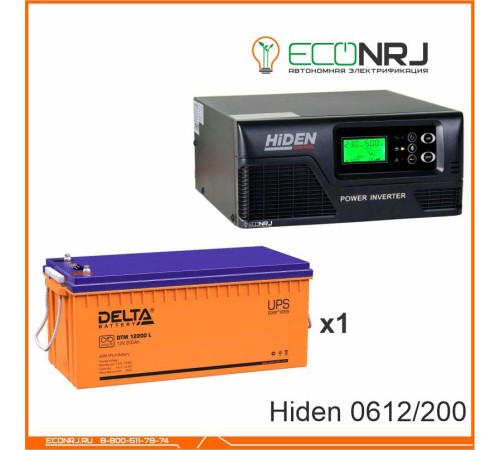 ИБП Hiden Control HPS20-0612 + Аккумуляторная батарея Delta DTM 12200 L