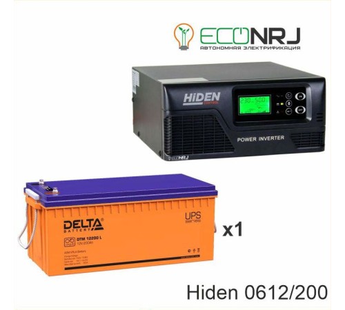 ИБП Hiden Control HPS20-0612 + Аккумуляторная батарея Delta DTM 12200 L