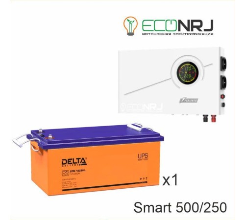 ИБП Powerman Smart 500 INV + Аккумуляторная батарея Delta DTM 12250 L