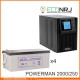 ИБП POWERMAN ONLINE 2000 Plus + Аккумуляторная батарея LEOCH DJM12250