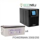 ИБП POWERMAN ONLINE 2000 Plus + Аккумуляторная батарея LEOCH DJM12250