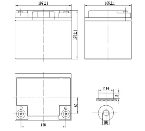 Аккумуляторная батарея Delta GX 12-40