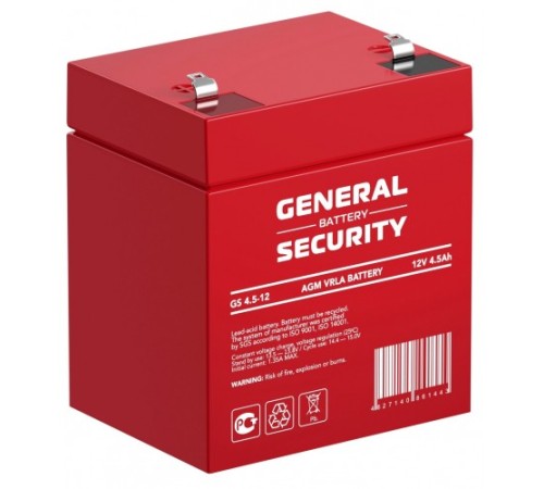 Аккумуляторная батарея General Security GS4.5-12