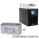 ИБП POWERMAN ONLINE 2000 Plus + Аккумуляторная батарея LEOCH DJM12150