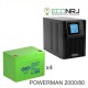 ИБП POWERMAN ONLINE 2000 Plus + Аккумуляторная батарея WBR GPL12800