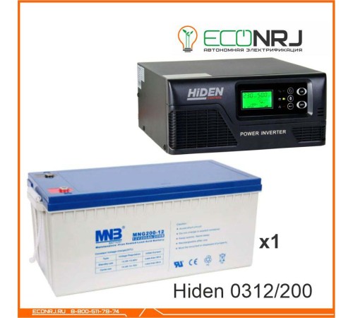 ИБП Hiden Control HPS20-0312 + Аккумуляторная батарея MNB MNG200-12