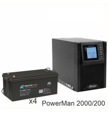 ИБП POWERMAN ONLINE 2000 Plus + ВОСТОК PRO СХ-12200