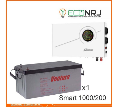 ИБП Powerman Smart 1000 INV + Аккумуляторная батарея Ventura GPL 12-200