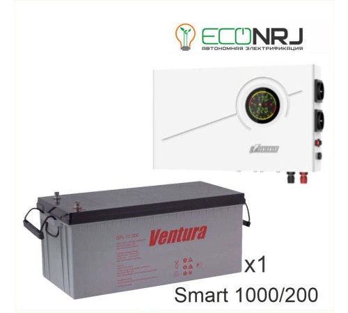 ИБП Powerman Smart 1000 INV + Аккумуляторная батарея Ventura GPL 12-200