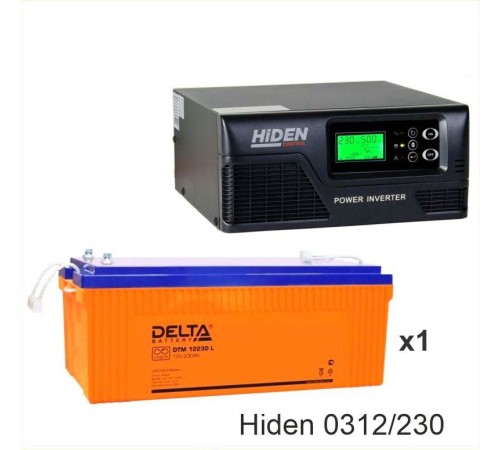 ИБП Hiden Control HPS20-0312 + Аккумуляторная батарея Delta DTM 12230 L