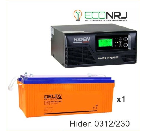 ИБП Hiden Control HPS20-0312 + Аккумуляторная батарея Delta DTM 12230 L