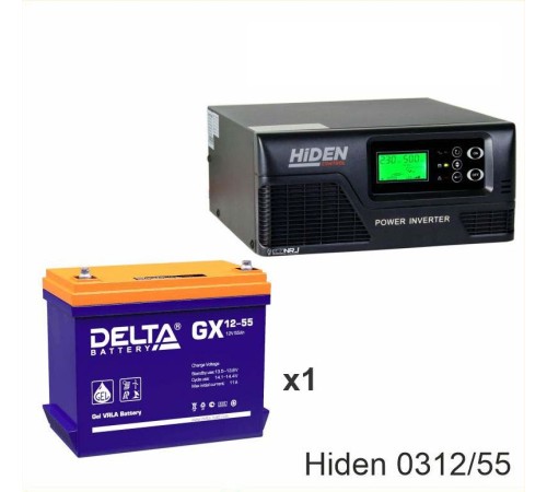 ИБП Hiden Control HPS20-0312 + Аккумуляторная батарея Delta GX 12-55