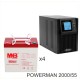 ИБП POWERMAN ONLINE 2000 Plus + Аккумуляторная батарея MNB MМ55-12