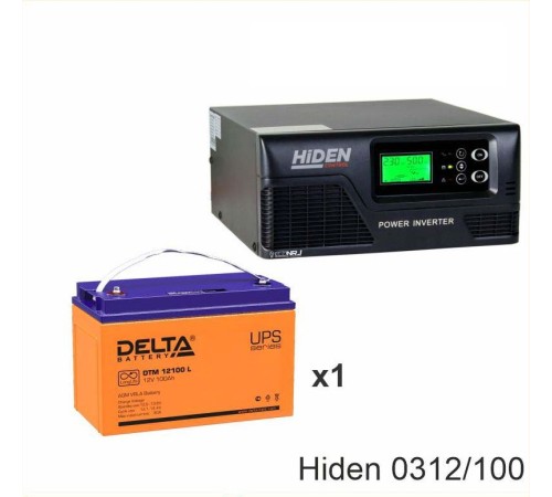 ИБП Hiden Control HPS20-0312 + Аккумуляторная батарея Delta DTM 12100 L