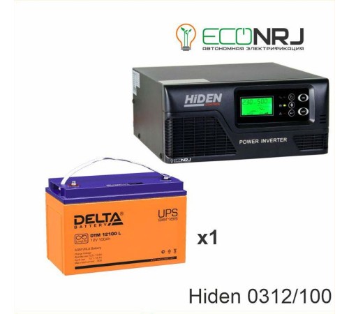 ИБП Hiden Control HPS20-0312 + Аккумуляторная батарея Delta DTM 12100 L