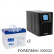 ИБП POWERMAN ONLINE 1000 Plus + Аккумуляторная батарея MNB MNG33-12