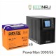 ИБП POWERMAN ONLINE 1000 Plus + Аккумуляторная батарея Delta GEL 12-55