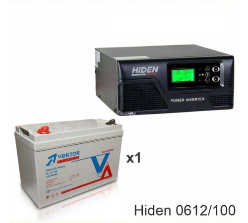 ИБП Hiden Control HPS20-0612 + Аккумуляторная батарея Vektor GL 12-100