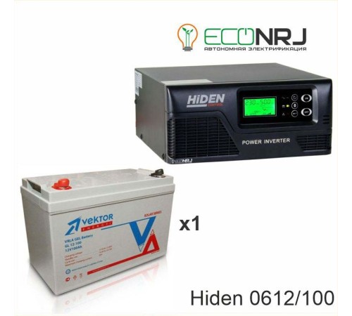 ИБП Hiden Control HPS20-0612 + Аккумуляторная батарея Vektor GL 12-100