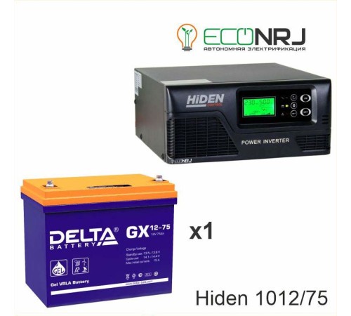 ИБП Hiden Control HPS20-1012 + Аккумуляторная батарея Delta GX 12-75