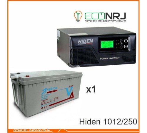 ИБП Hiden Control HPS20-1012 + Аккумуляторная батарея Vektor GL 12-250