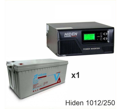 ИБП Hiden Control HPS20-1012 + Аккумуляторная батарея Vektor GL 12-250