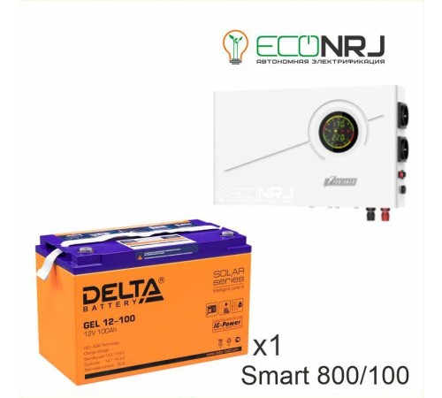 ИБП Powerman Smart 800 INV + Аккумуляторная батарея Delta GEL 12-100