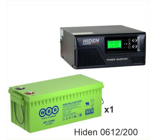 ИБП Hiden Control HPS20-0612 + Аккумуляторная батарея WBR GPL122000