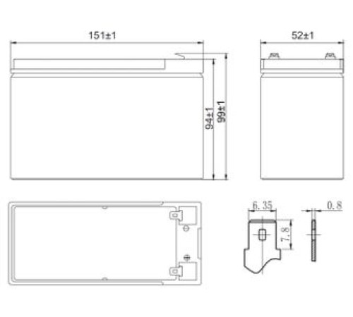 Аккумуляторная батарея Delta HR 12-24 W