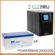 ИБП POWERMAN ONLINE 2000 Plus + Аккумуляторная батарея MNB MNG200-12