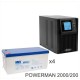 ИБП POWERMAN ONLINE 2000 Plus + Аккумуляторная батарея MNB MNG200-12