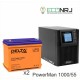 ИБП POWERMAN ONLINE 1000 Plus + Аккумуляторная батарея Delta DTM 1255 L