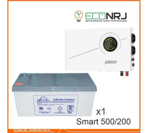 ИБП Powerman Smart 500 INV + Аккумуляторная батарея LEOCH DJM12200