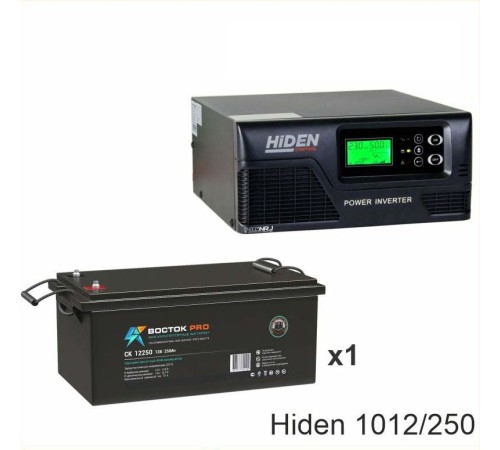 ИБП Hiden Control HPS20-1012 + Аккумуляторная батарея ВОСТОК PRO СК-12250