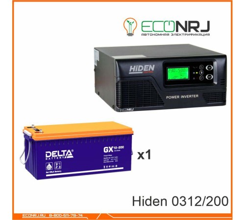 ИБП Hiden Control HPS20-0312 + Аккумуляторная батарея Delta GX 12-200