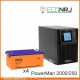 ИБП POWERMAN ONLINE 2000 Plus + Аккумуляторная батарея Delta DTM 12250 L