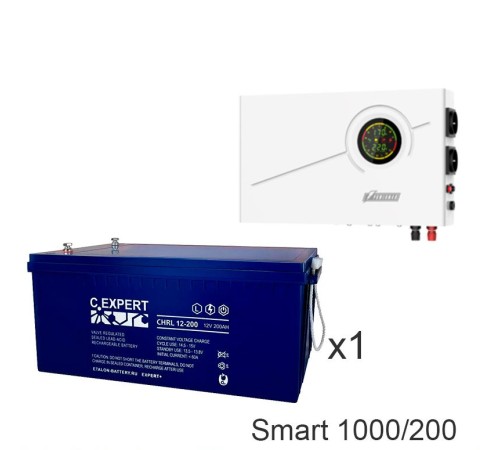 ИБП Powerman Smart 1000 INV + Аккумуляторная батарея ETALON CHRL 12-200