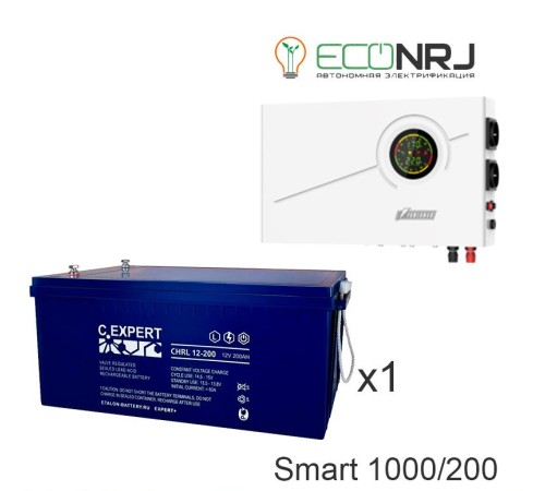 ИБП Powerman Smart 1000 INV + Аккумуляторная батарея ETALON CHRL 12-200